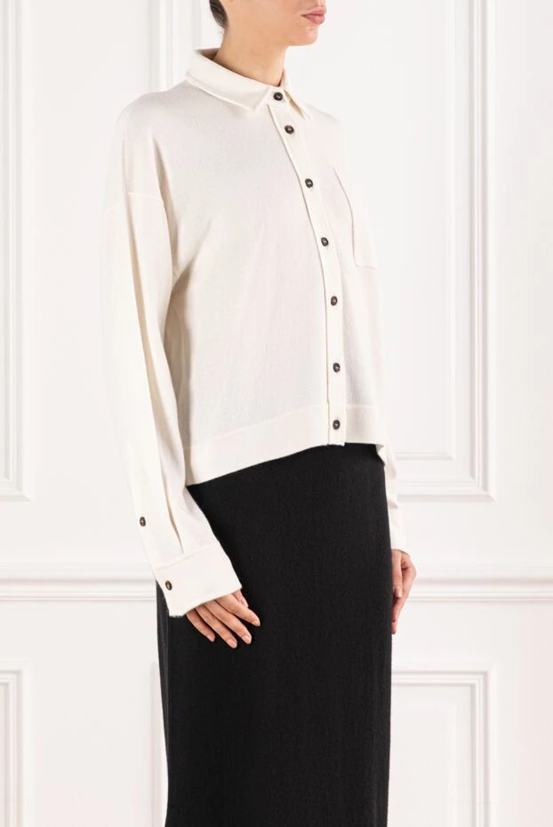 Brunello Cucinelli кардиган из кашемира с накладным карманом и пуговицами 191307 - фото 3