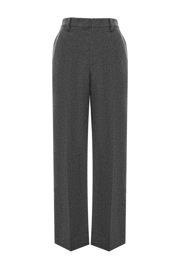 Жұмсақ жүн мен кашемирден тігілген түзу шалбар - фото 1