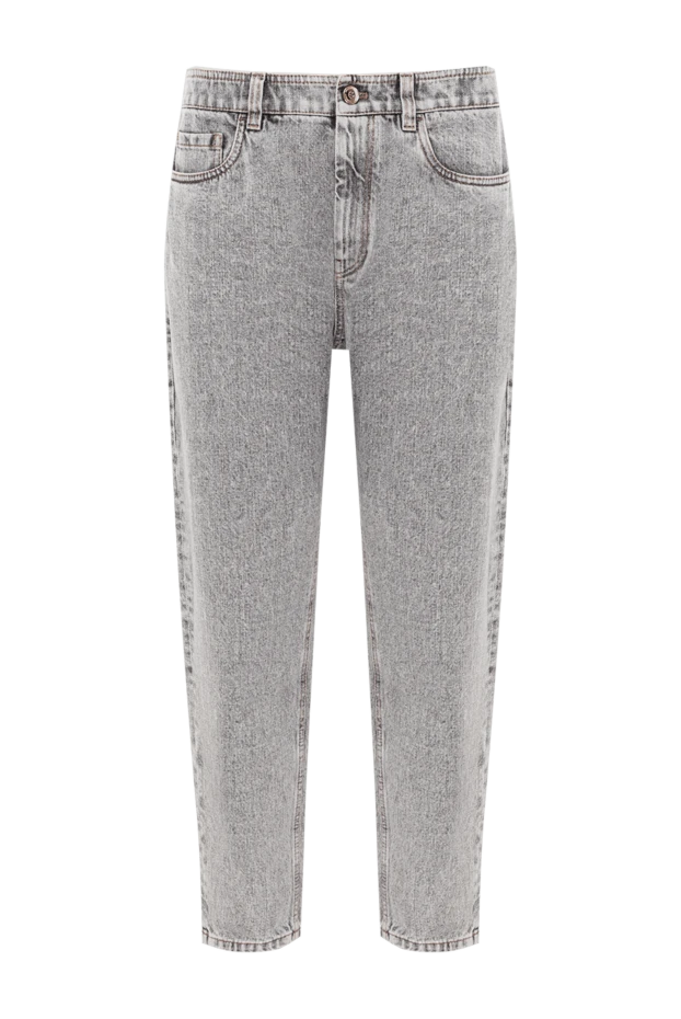 Конусты аяқтары бар негізгі мақта джинсы - фото 1