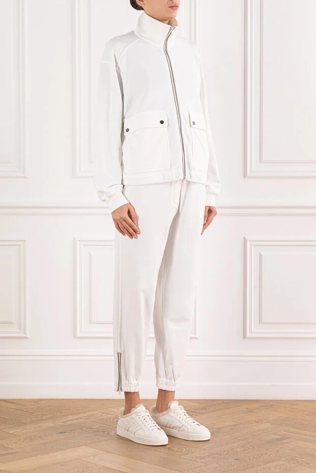 Brunello Cucinelli спортивный костюм из хлопка с молнией и накладными карманами 191333 - фото 3