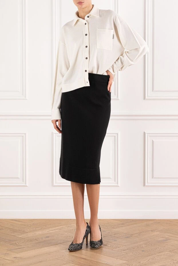 Brunello Cucinelli a cashmere midi skirt in a clean, tailored silhouette 191341 - photo 2