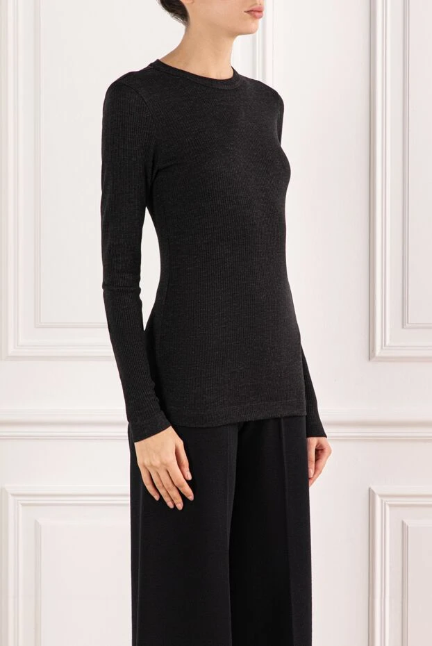 Brunello Cucinelli a fitted black wool jumper
 191346 - photo 3