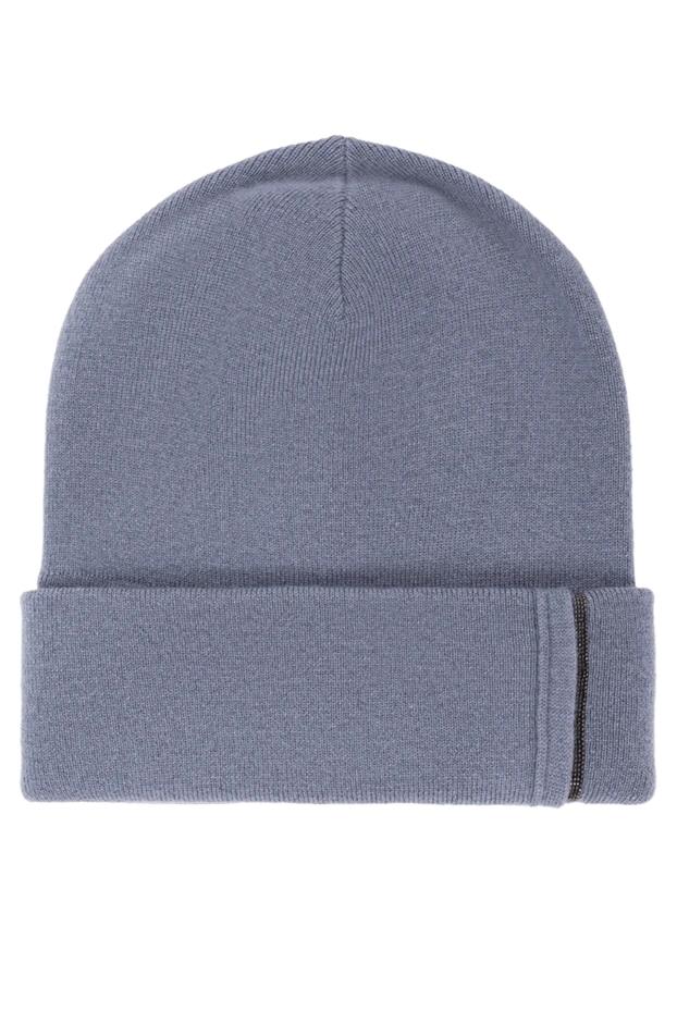 Soft cashmere beanie hat with a thick knit - photo 1
