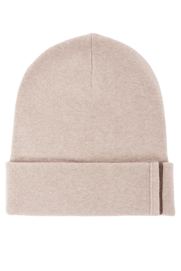 Тыныш пастель түсті кашемирден жасалған қалпақ - фото 1