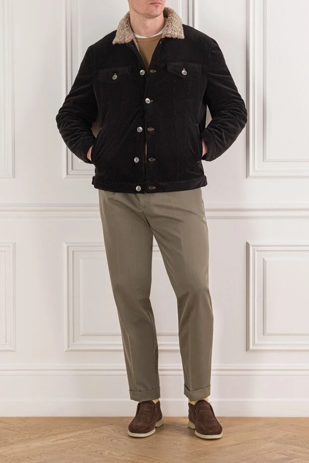 Brunello Cucinelli corduroy jacket with four pockets and sheepskin lining 191397 - photo 2