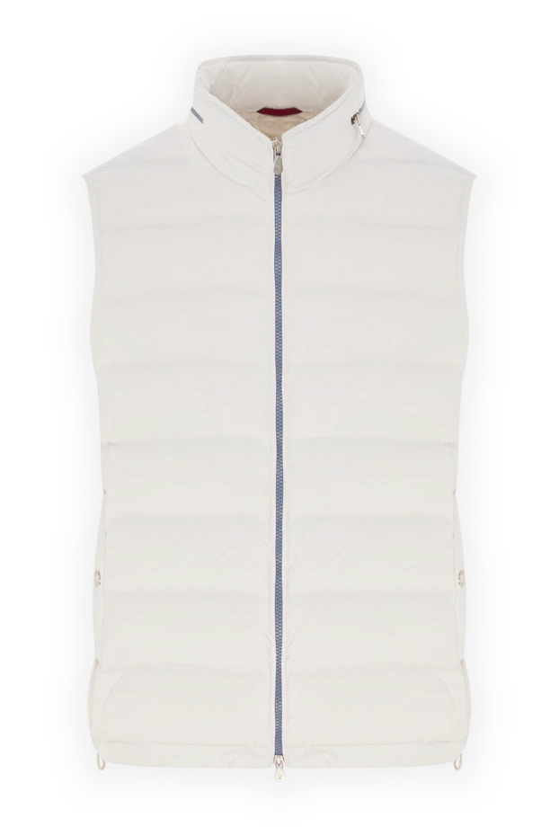 Нейлоннан жасалған ақ түсті тоқылған мамық жейде - фото 1