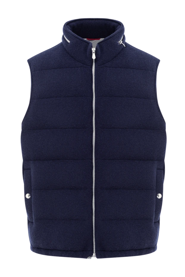 Жилет из мягкого кашемира с карманами на кнопках - фото 1