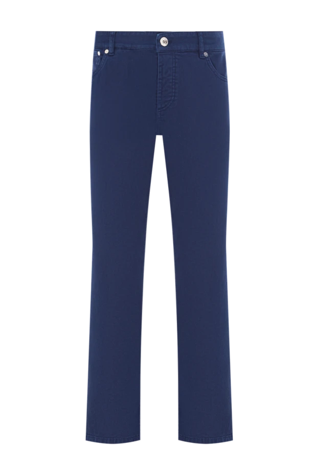 Қанық көк түсті классикалық джинсы - фото 1