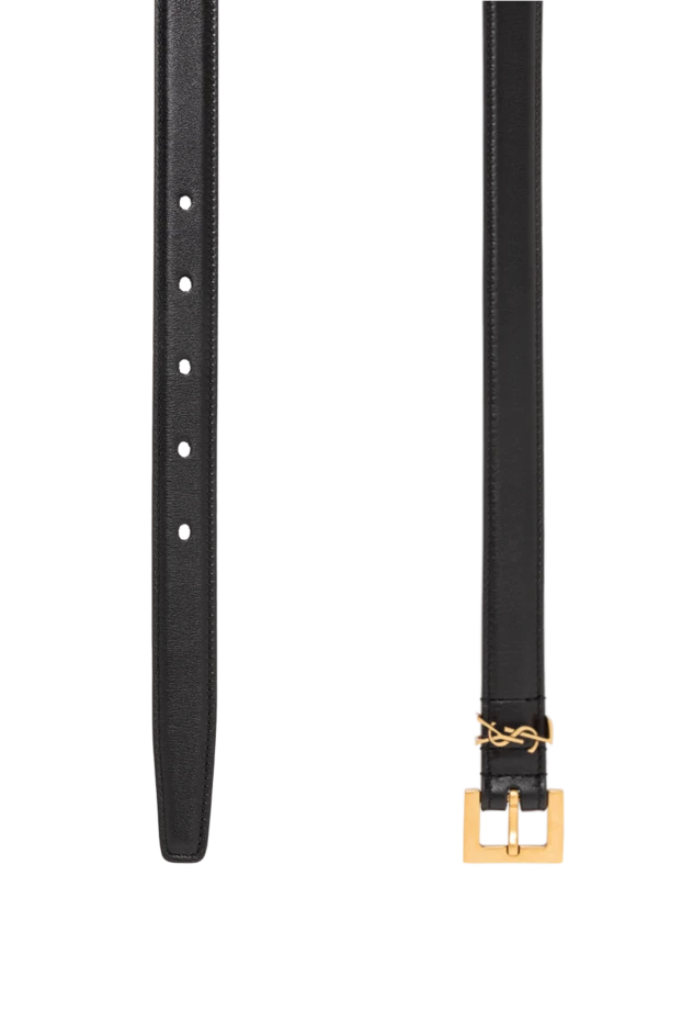 Saint Laurent төртбұрышты ілмегі бар cassandre жіңішке белбеу 191456 - фото 3