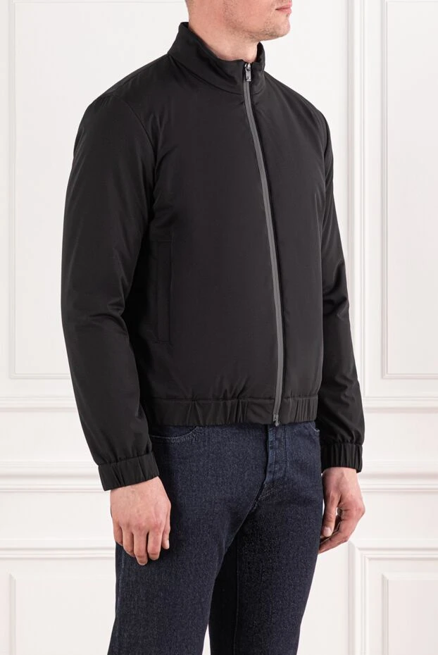 Tombolini куртка черная укороченная с мягкой матовой фактурой 191463 - фото 3