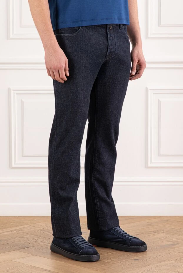 Jacob Cohen классические синие джинсы с пятью карманами 191497 - фото 3