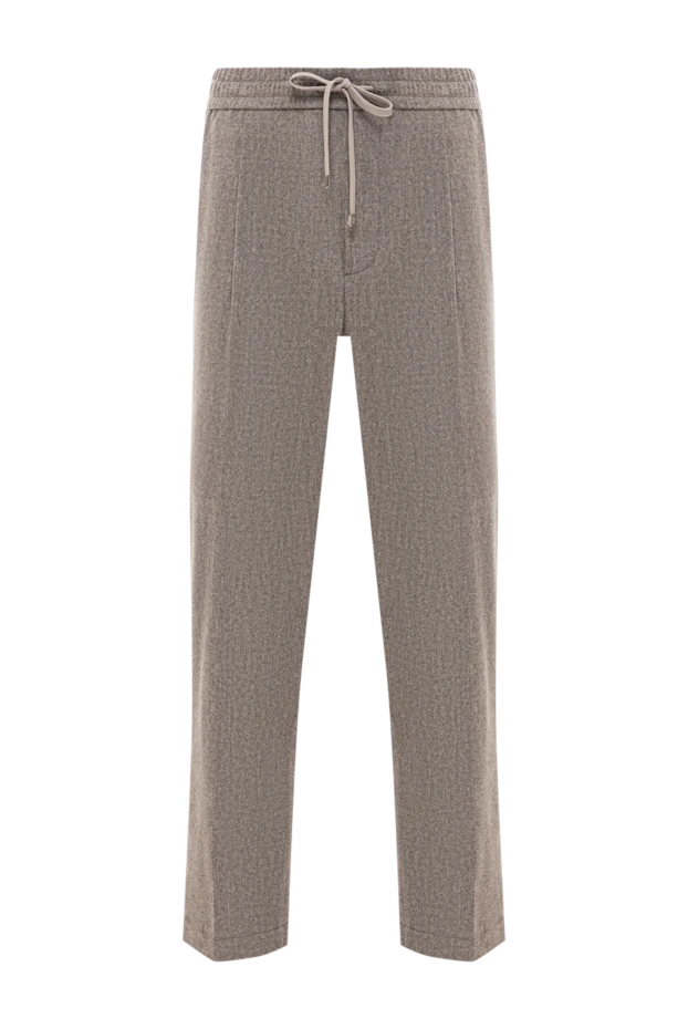 Бежевый жүннен жасалған жұмсақ консистенциялы шалбар - фото 1