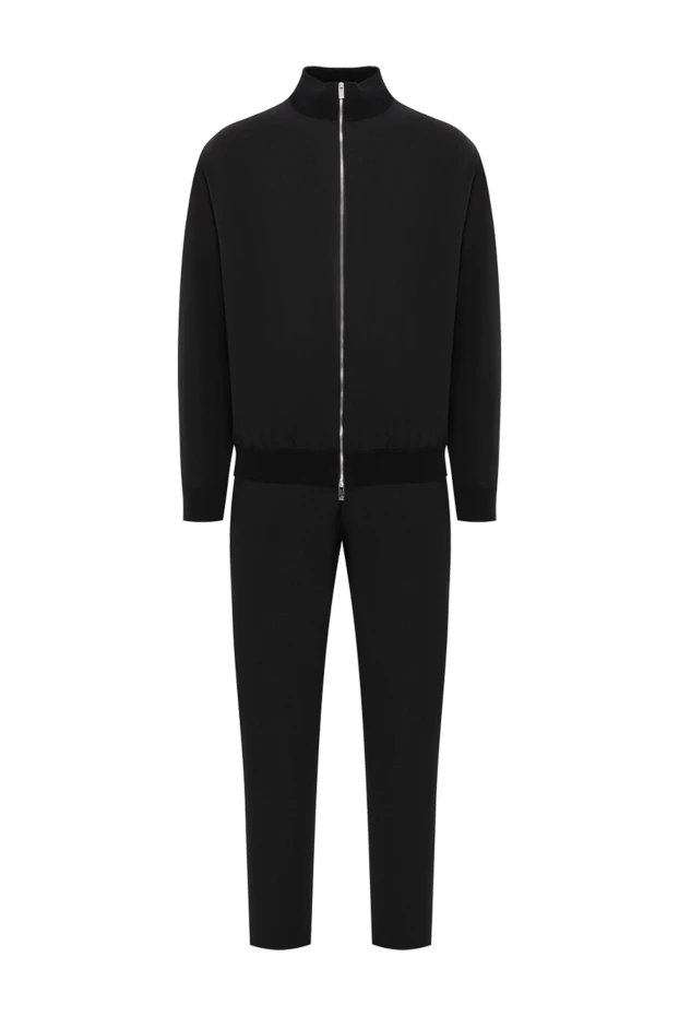 Костюм черный шерстяной с высоким воротником и молнией
- фото 1