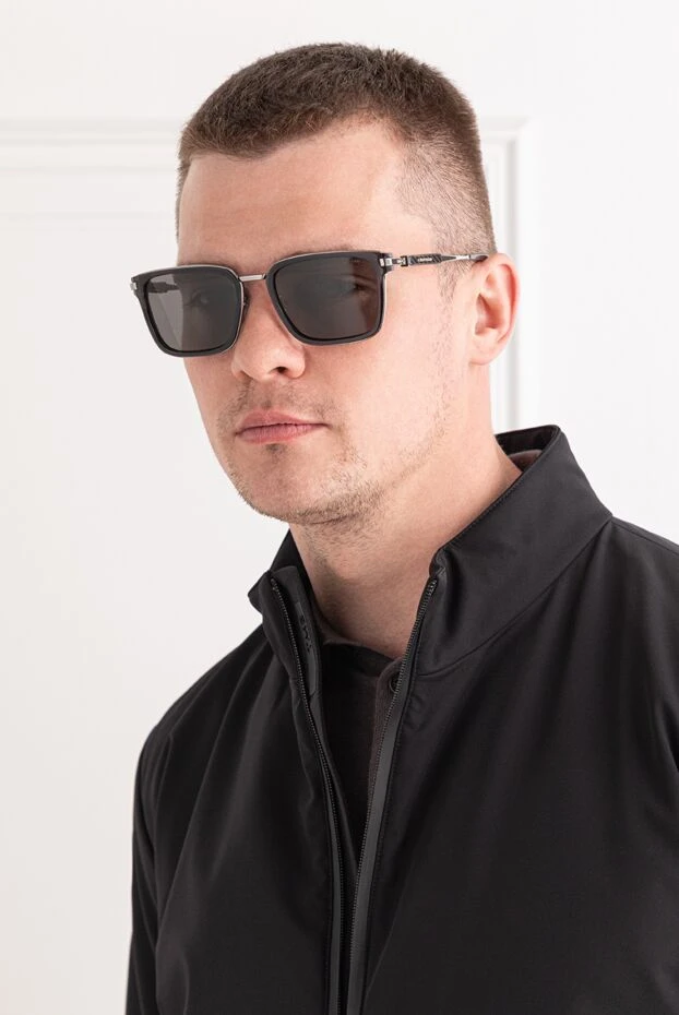 Chopard мужские солнцезащитные очки с квадратной оправой и серыми линзами 191515 - фото 2