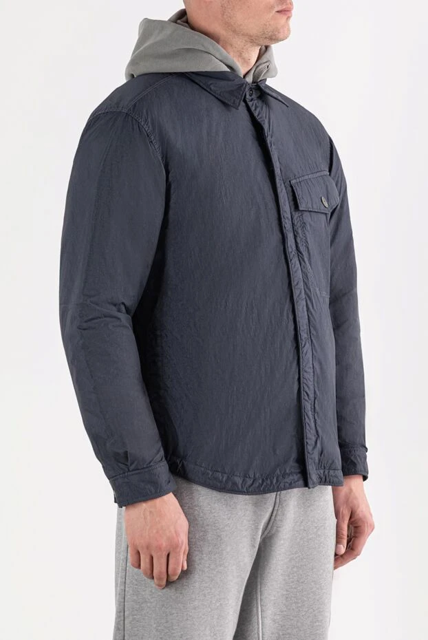 Stone Island серая куртка-рубашка из нейлона с нагрудным карманом
 191573 - фото 3