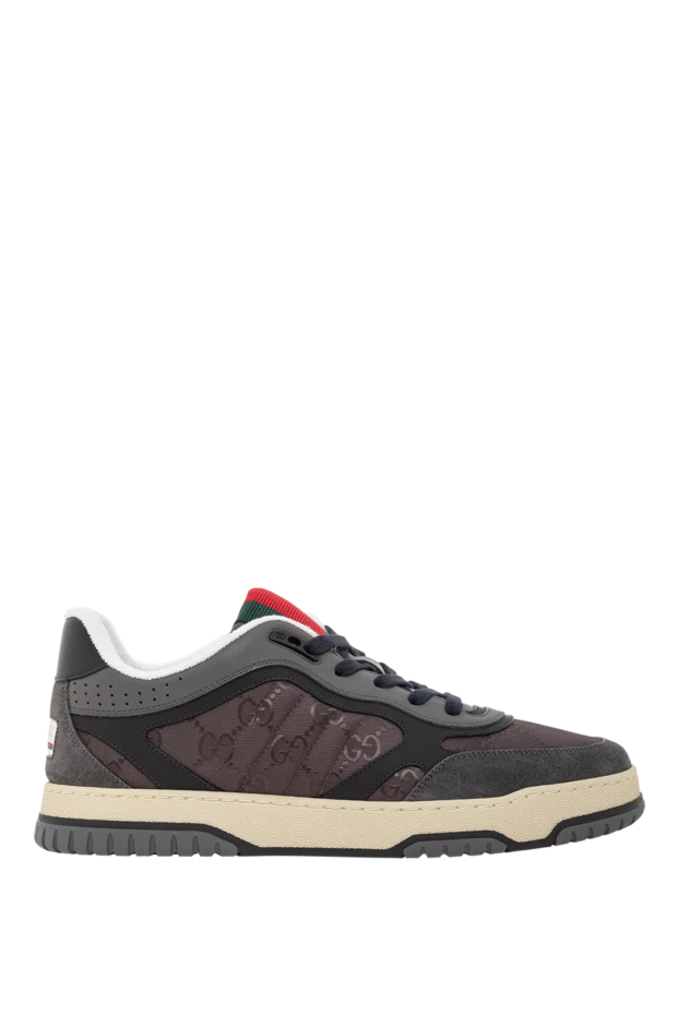 Мужские кроссовки Re-Web из нейлона с замшевой отделкой серые
- фото 1