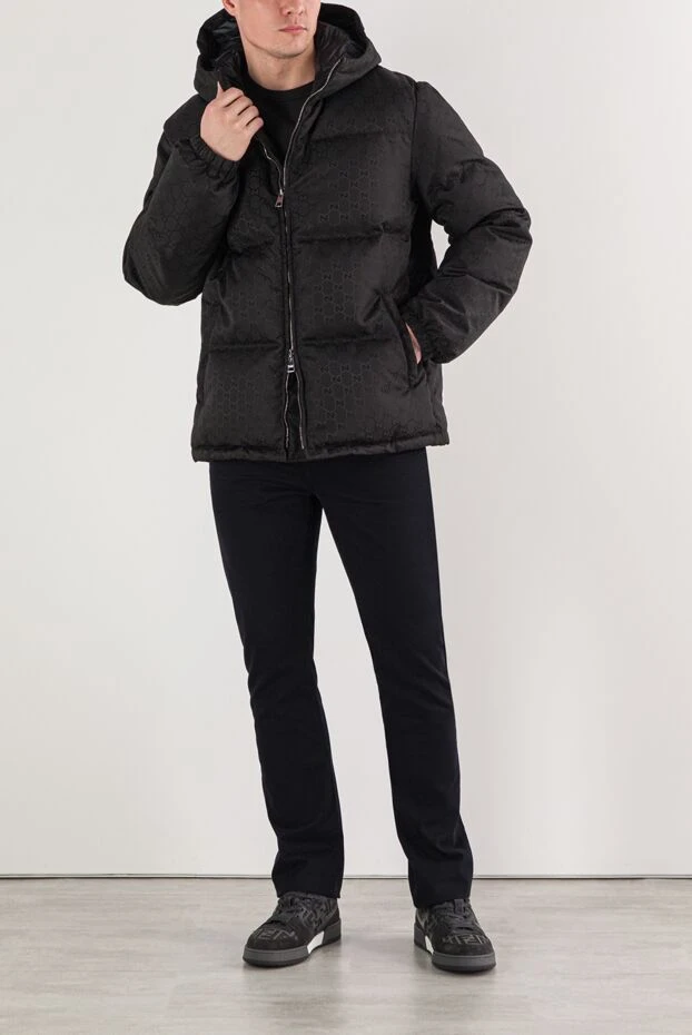 Пуховик из нейлонового полотна GG черный
- фото 2