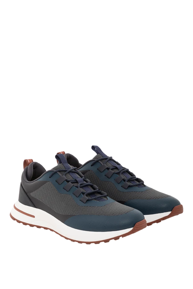 Loro Piana blue week end walk sneakers with ultra-light soles
 191599 - photo 3