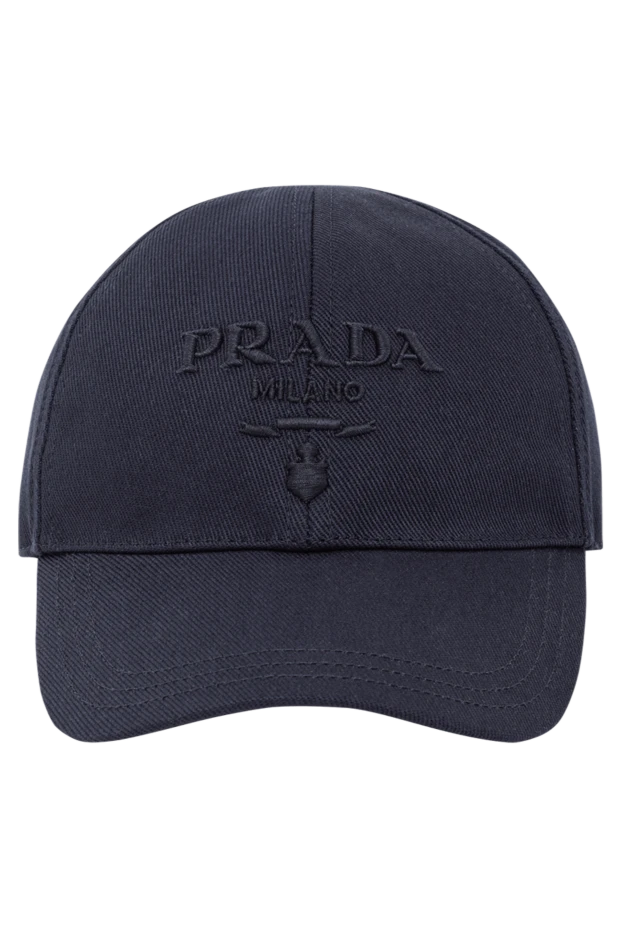 Алдыңғы жағында текстуралы кестелі қара көк қалпақ
- фото 1