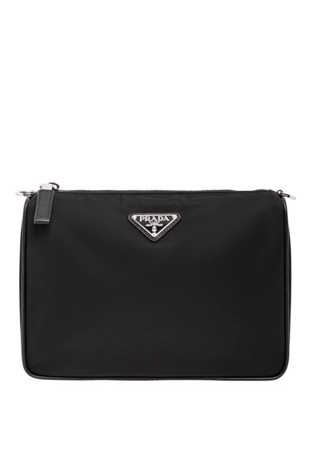 Нейлон және Саффиано былғары иық сөмкесі - фото 1