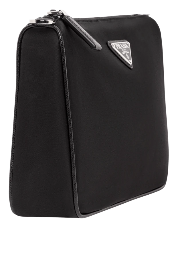 Prada сумка через плечо из нейлона и сафьяновой кожи 191602 - фото 3