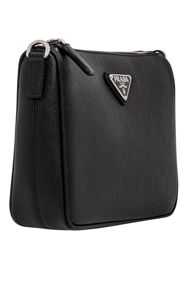 Prada мужская сумка через плечо из сафьяновой кожи 191603 - фото 2
