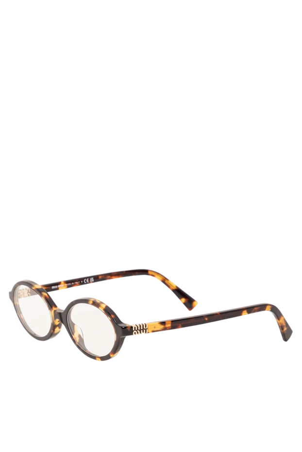 Miu Miu оправа для очков в черепаховом цвете овальной формы 191678 - фото 3