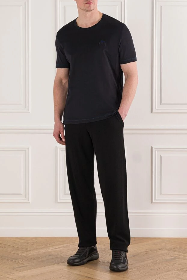 Billionaire футболка хлопковая черная с рельефным логотипом 191684 - фото 2