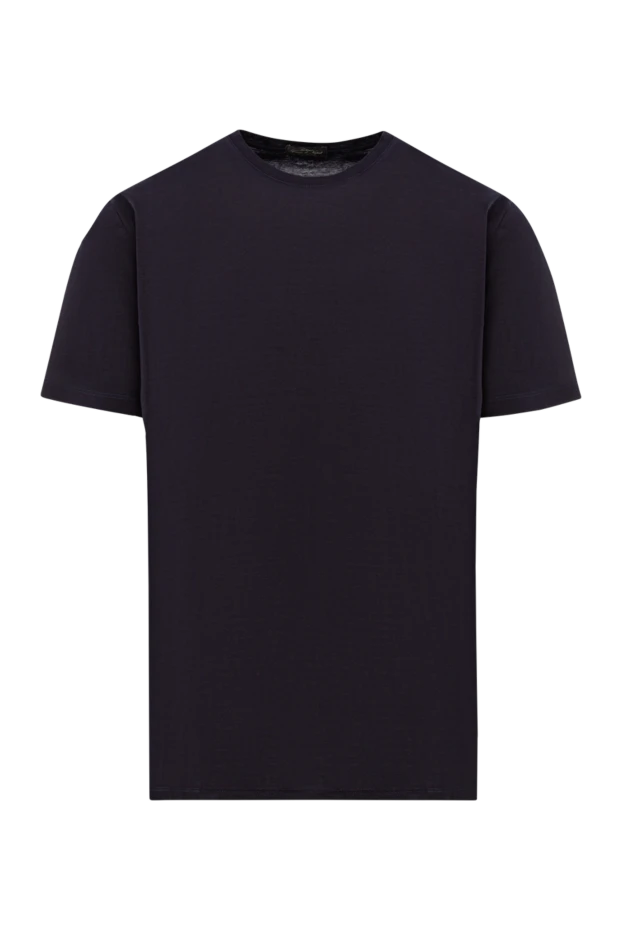 Cotton T-shirt in deep purple tone - photo 1