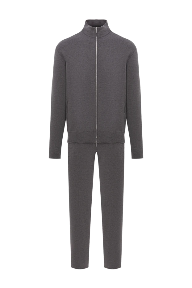 Графит жұмсақ жүннен жасалған серуендеуге арналған костюм - фото 1
