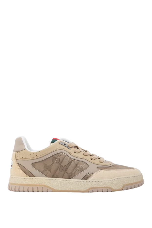 Күдері әрлеуі бар Re-Web ерлерге арналған нейлон кроссовкалары, бежевый
- фото 1