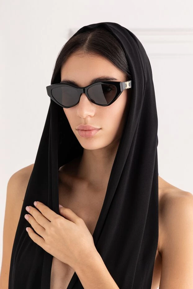 Celine қара түстегі triomphe 17 күннен қорғайтын көзілдірік 191754 - фото 2