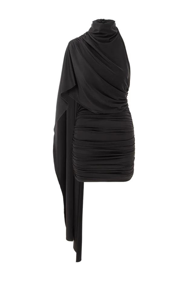 Бір иықты, арқасы ашық қара түсті шағын көйлек - фото 1