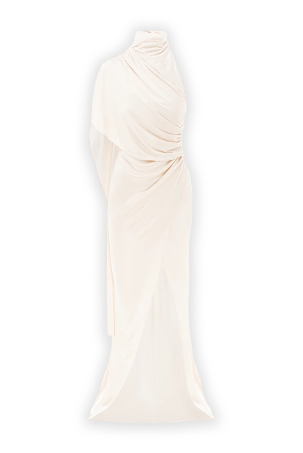 The Andamane ассиметричное драпированное макси-платье waverly цвета слоновой кости 191782 - фото 1