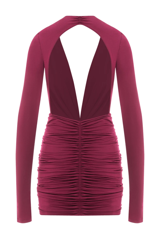 The Andamane красное мини-платье с длинными рукавами и сборками 191783 - фото 2