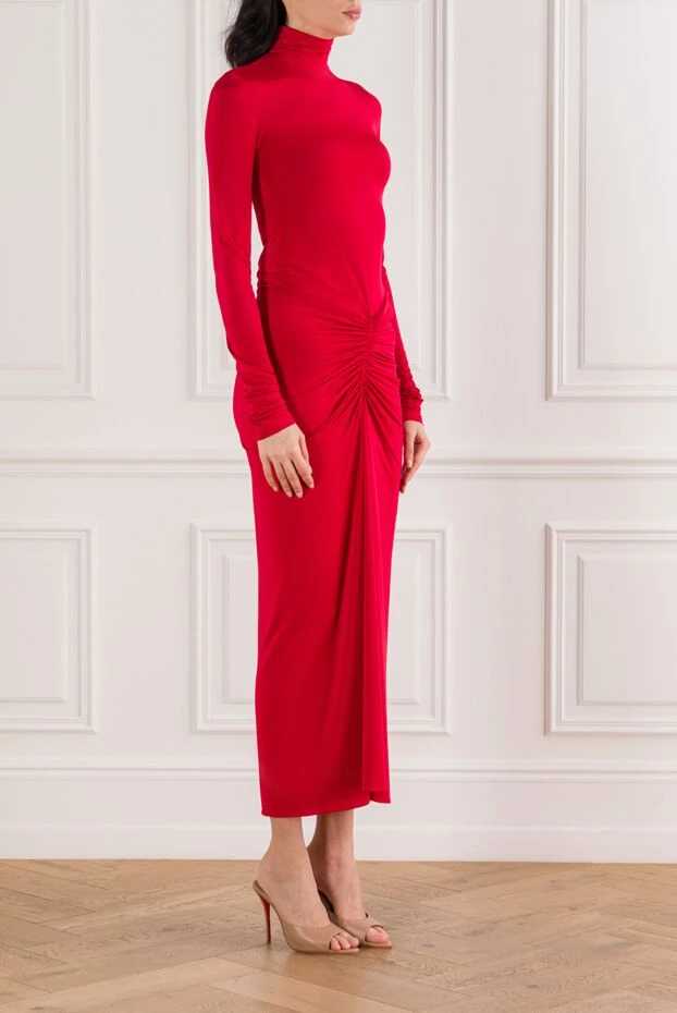 The Andamane платье макси warwick с длинными рукавами и высоким воротом 191786 - фото 3