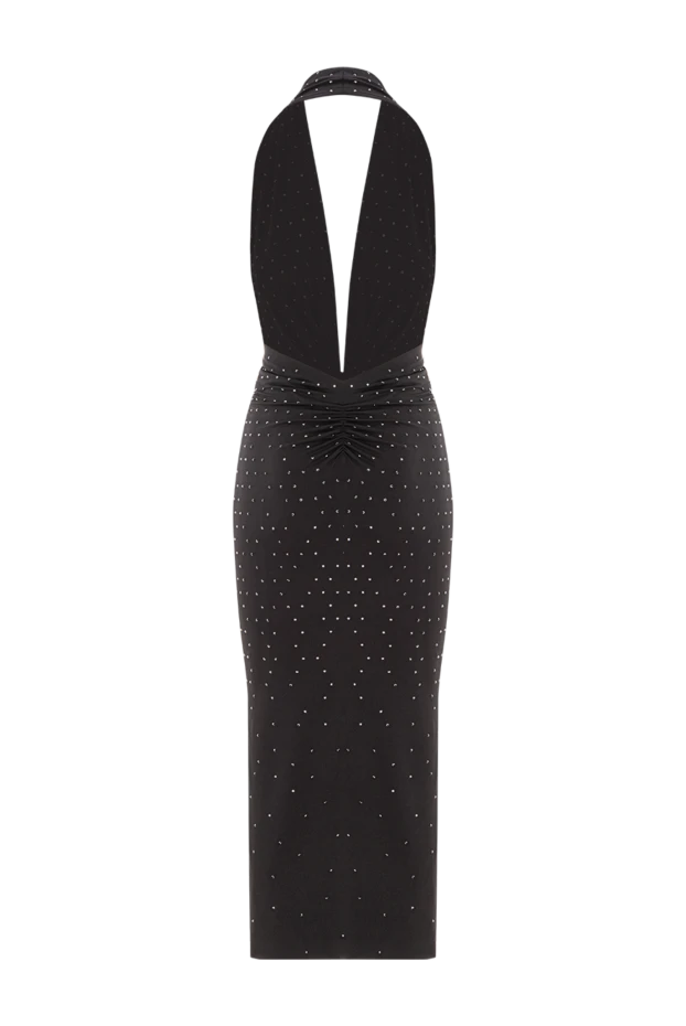 The Andamane платье миди черное с вырезом халтер без рукавов 191791 - фото 2