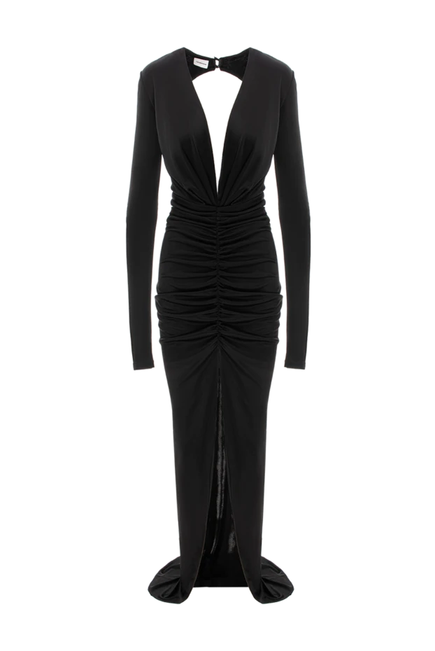 Платье макси Zelda с открытой спиной черное - фото 1