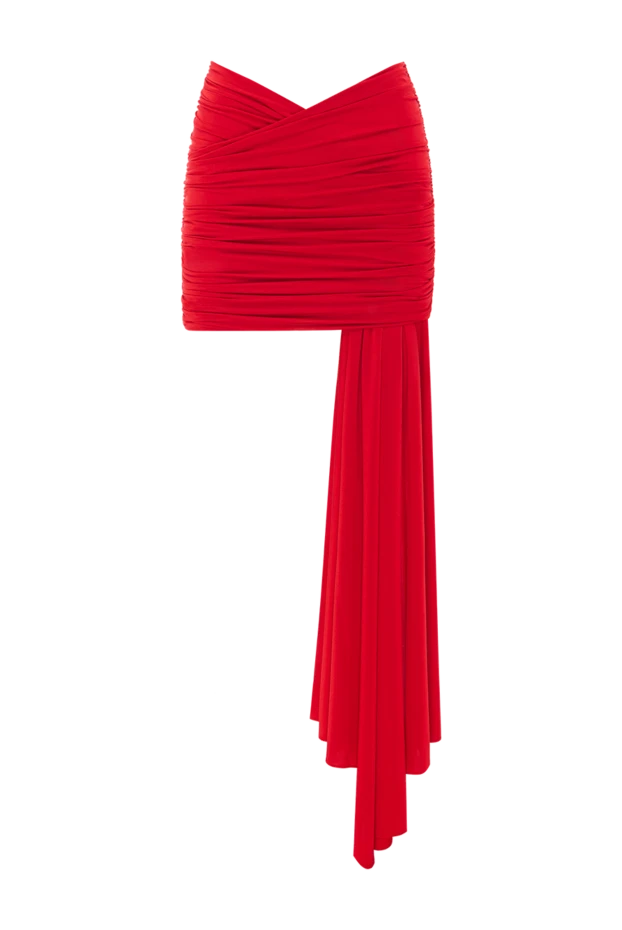 Wendell lightweight jersey asymmetrical mini skirt in red - photo 1