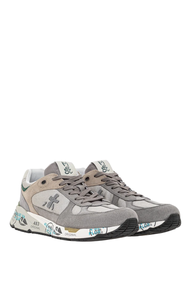 Premiata mase 7821 sneakers in gray, made of soft suede and nylon 191830 - photo 3