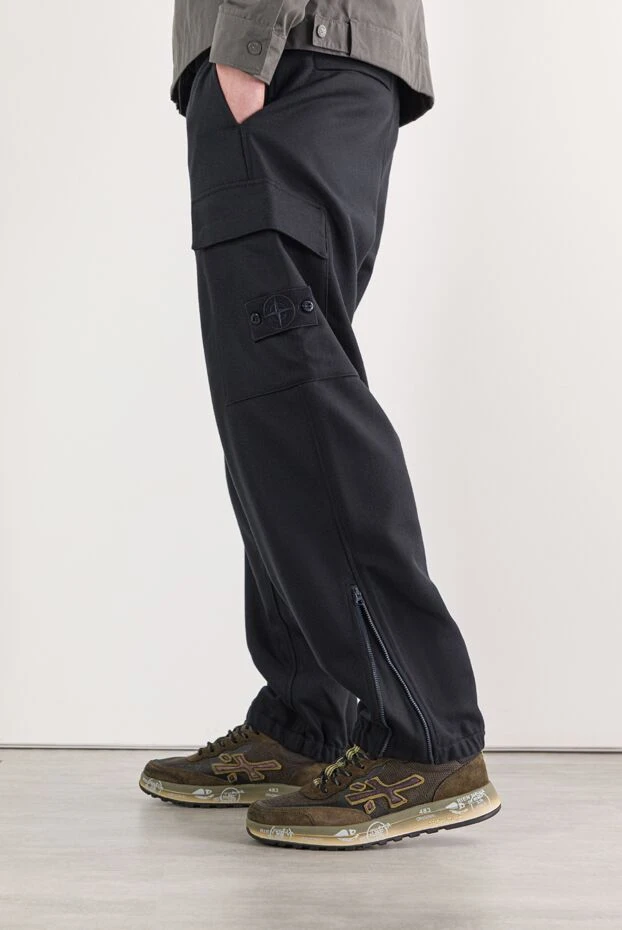 Premiata ерлерге арналған nous кроссовкалары, қарама-қарсы табаны және замшадан жасалған қосымшалары бар 191837 - фото 2