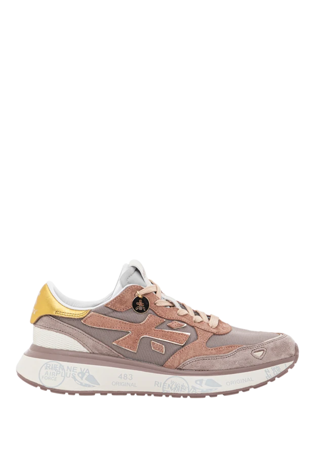 Женские розовые кроссовки для бега Lauryn из замши кожи и ткани - фото 1