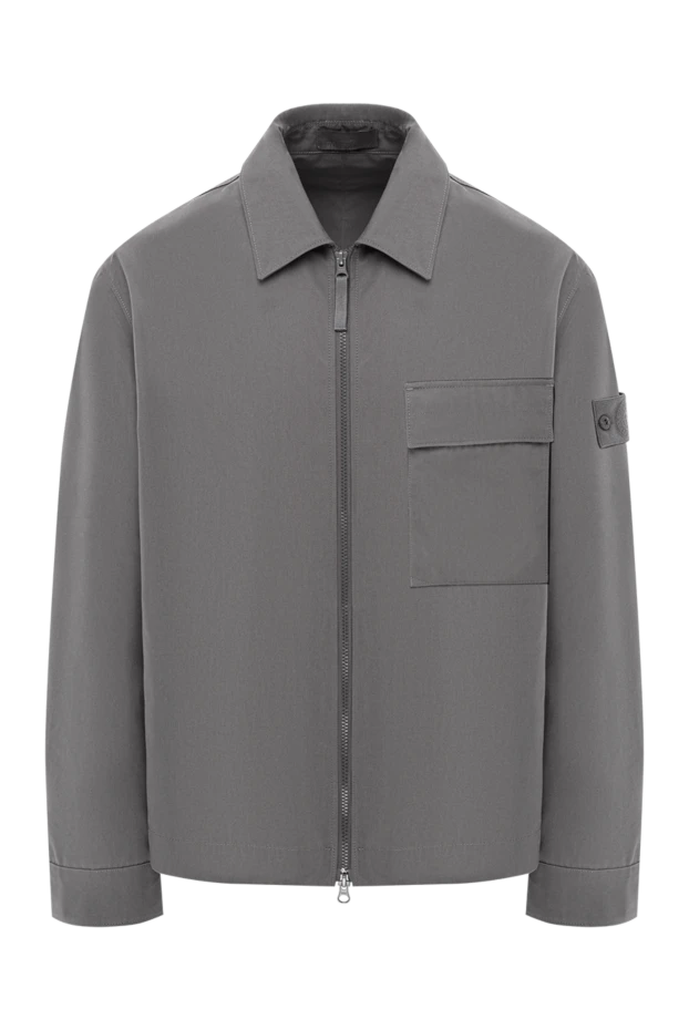 Сұр түсті органикалық мақтадан жасалған жейде - фото 1