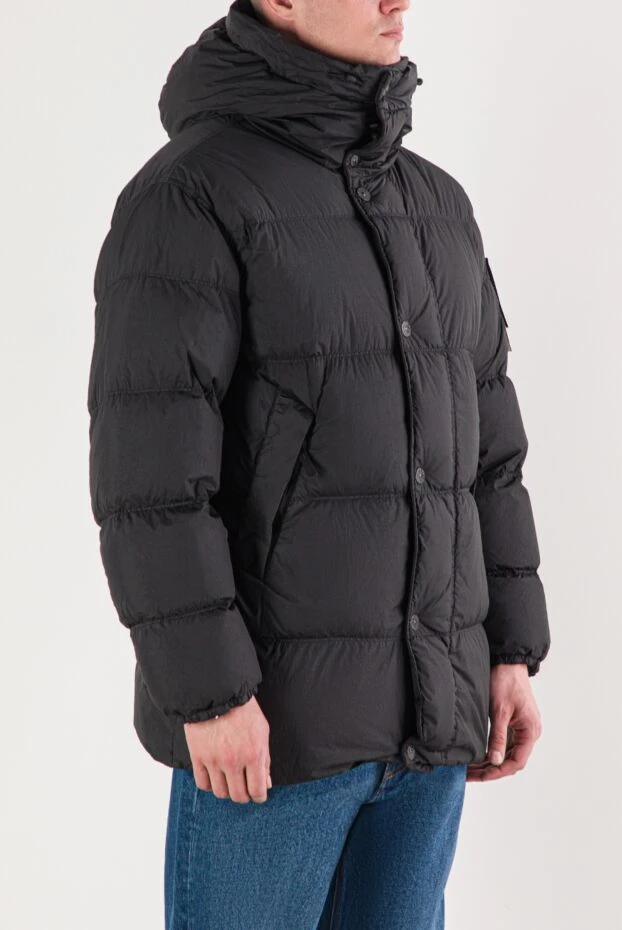 Stone Island өте тығыз тоқылған, жеңіл репликадан жасалған капюшоны бар мамық саябақ 191851 - фото 3