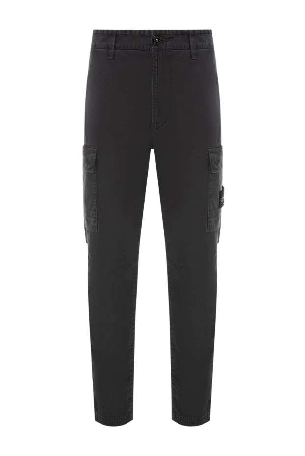 Organic cotton jersey cargo pants with a slightly distressed look - photo 1