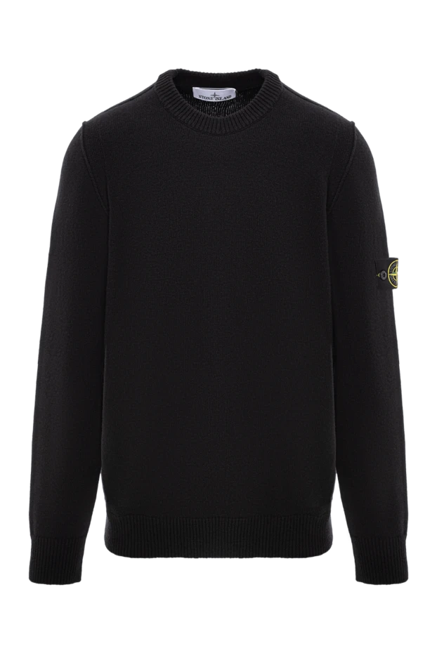 Қозы жүнінен тоқылған қара домалақ мойын - фото 1