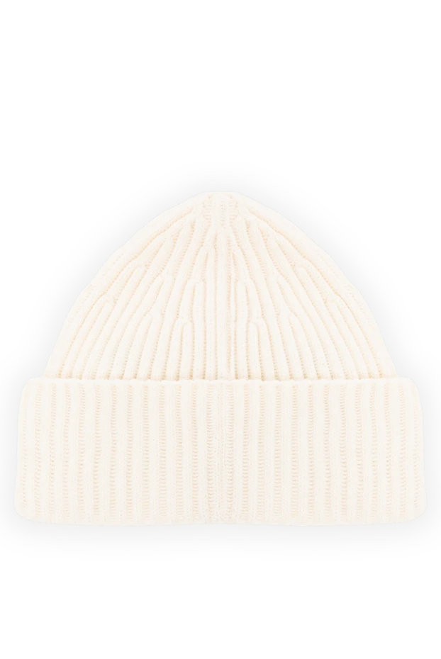 Stone Island шапка белая из натуральной шерсти с фирменным патчем
 191868 - фото 3