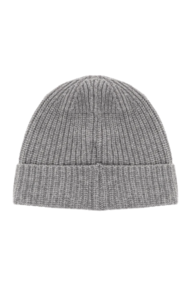 Stone Island шапка серая из фактурной шерсти с фирменным патчем
 191869 - фото 3