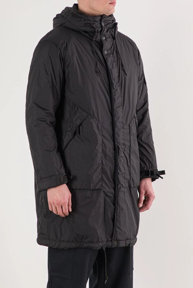 Stone Island мужская куртка-парка из нейлона с капюшоном и фирменным патчем 191872 - фото 3