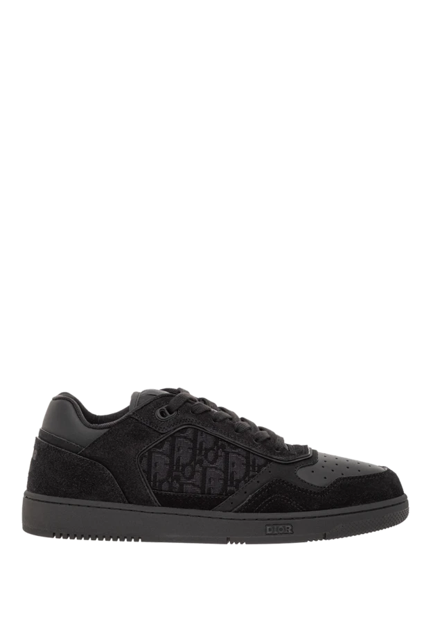 B27 Тегіс қара бұзау терісінен жасалған Uptown төмен кроссовкалары - фото 1